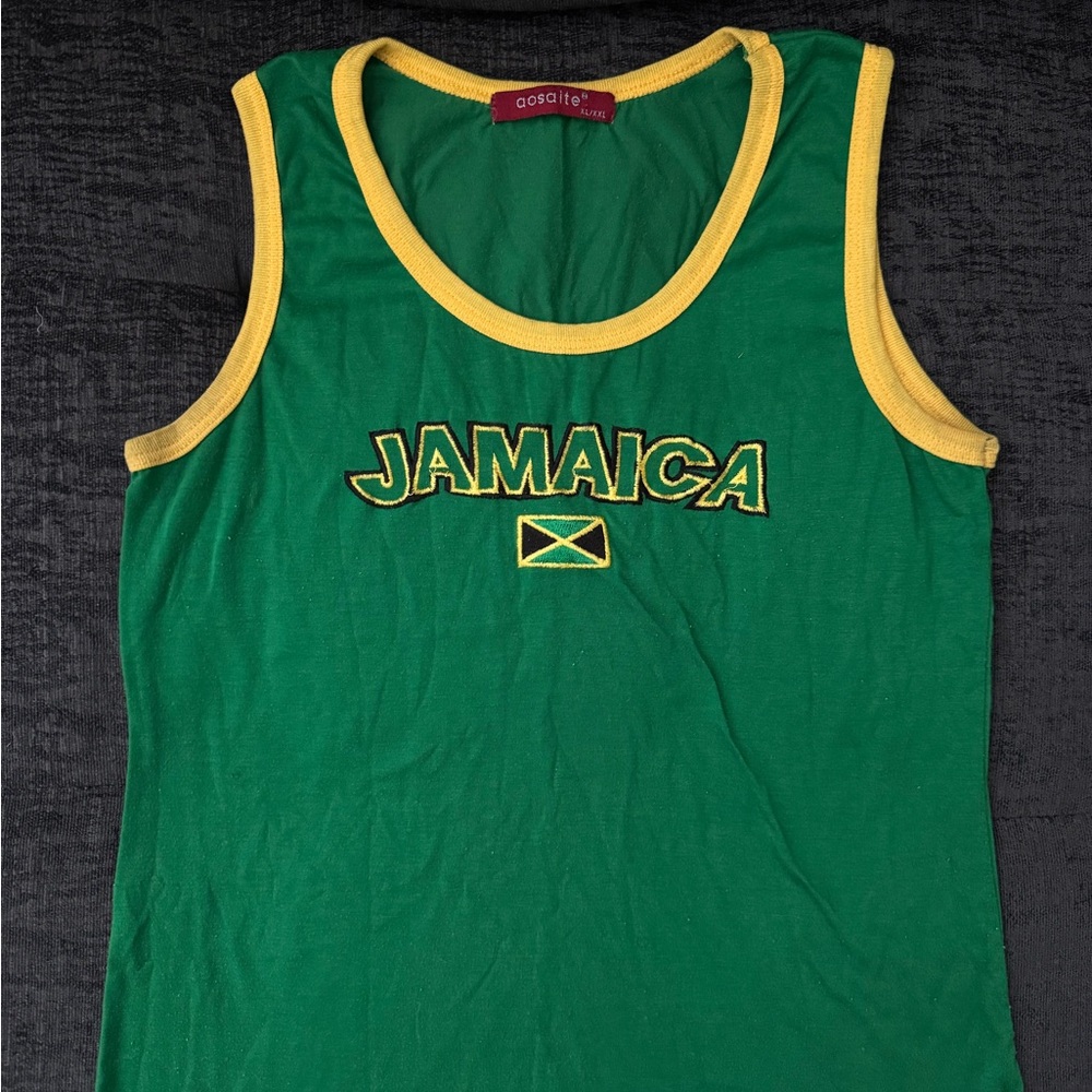 Vintage Green Jamaica Tank Top